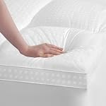 BaliChun Matelas Topper Twin Taille extra épais Matelas Pad 400TC Coton Top Cooling Soft Respirant Oreiller Top Matelas Housse 8-21" Deep Pocket Fitress Protecteur (39x75 Pouces blanches)