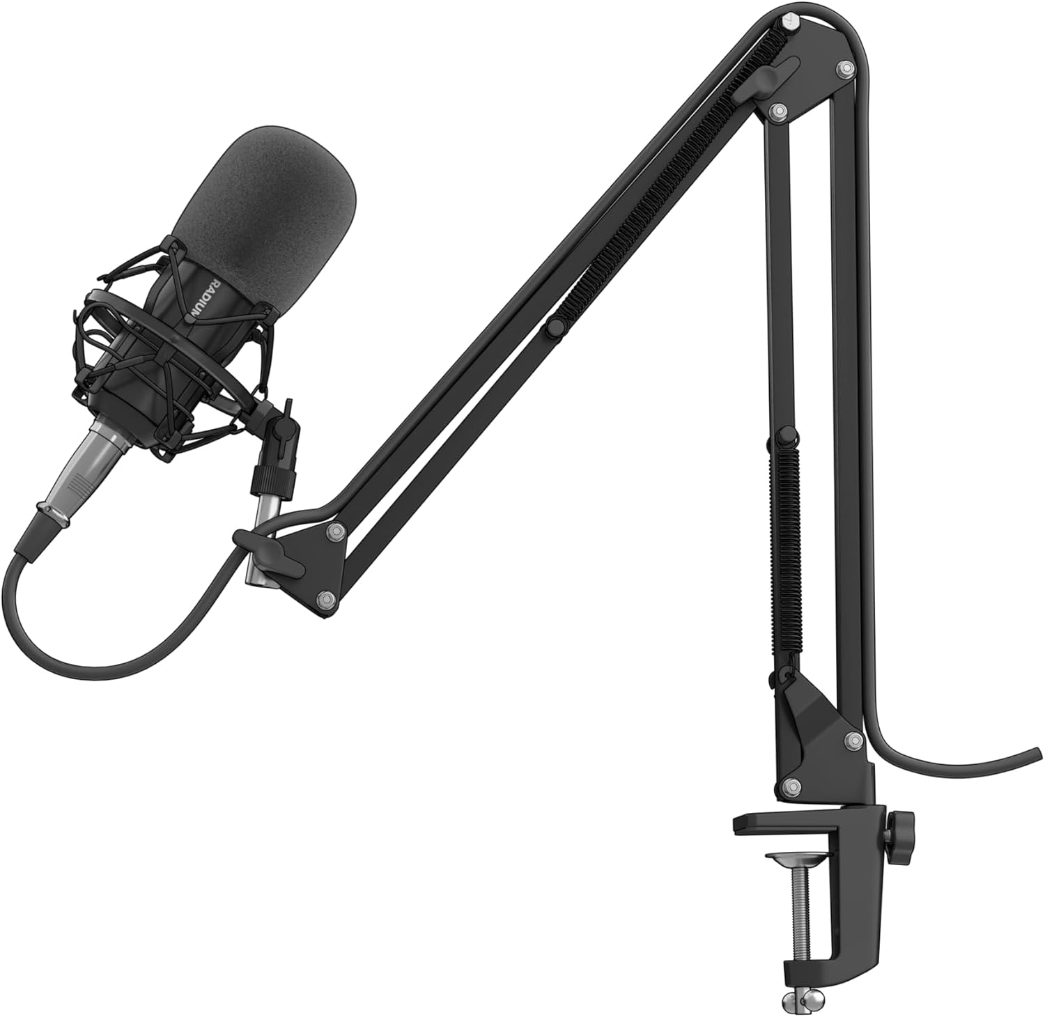 Genesis Radium 300 Studio XLR Professional Microphone with Arm and Pop Filter, XLR Connection, Cardiode