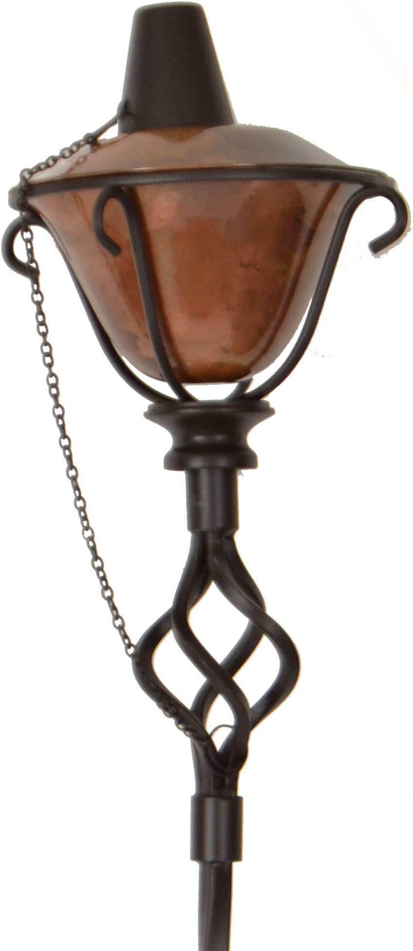 72 Inch (Set of 6) Conical Roman Copper Plated Outdoor Garden Tiki Torches