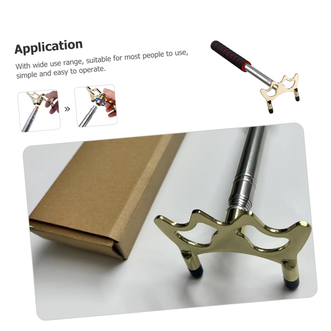 ORFOFE Support de Queue de Billard Télescopique avec Tête Amovible Porte-queues Stable et Portable Accessoire Pratique pour Tables de Billard et Snooker à Domicile