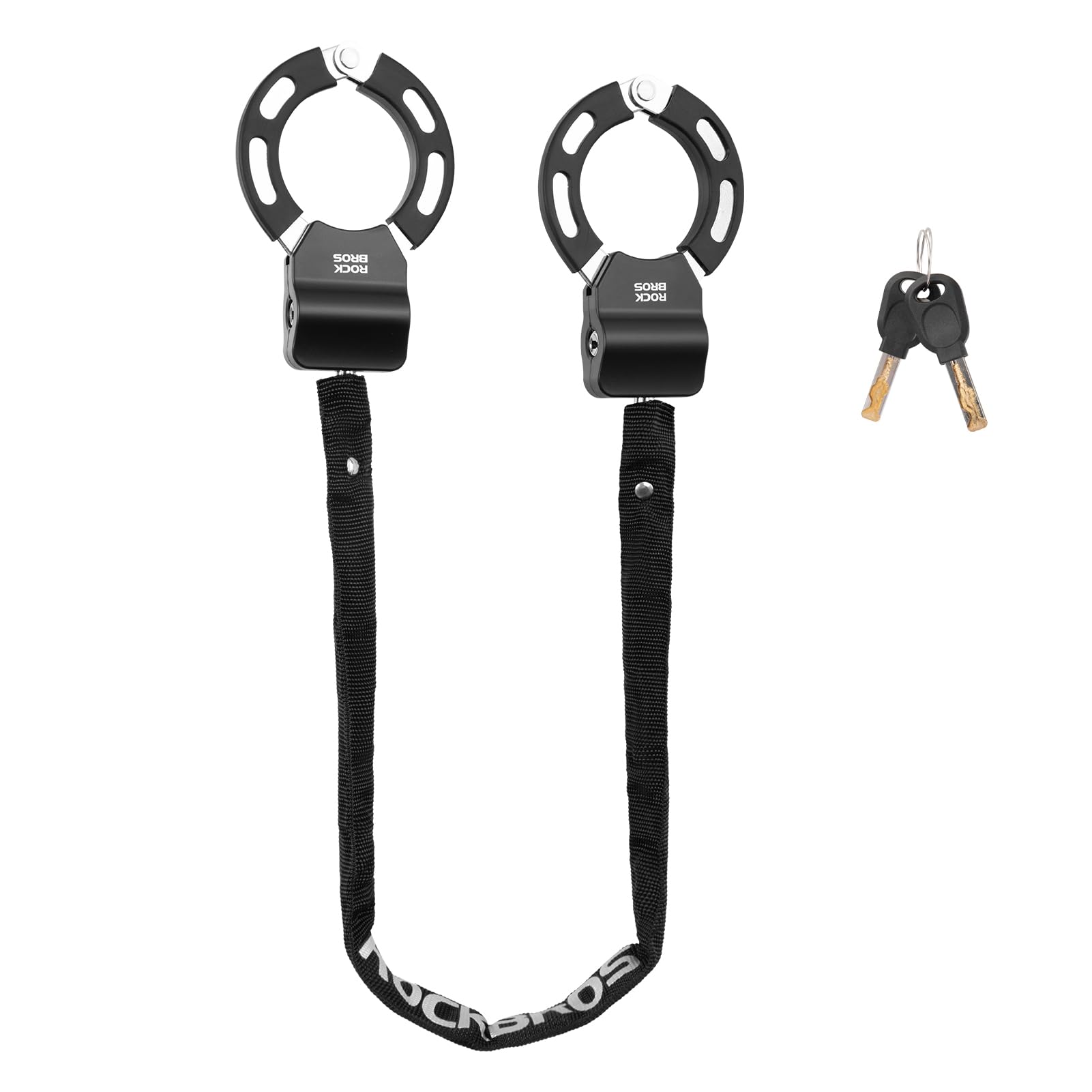 ROCKBROS Bike Lock Scooter Lock 23.4-Inch Heavy Duty Anti-Theft Chain Lock with Key E-Bikes Accessories