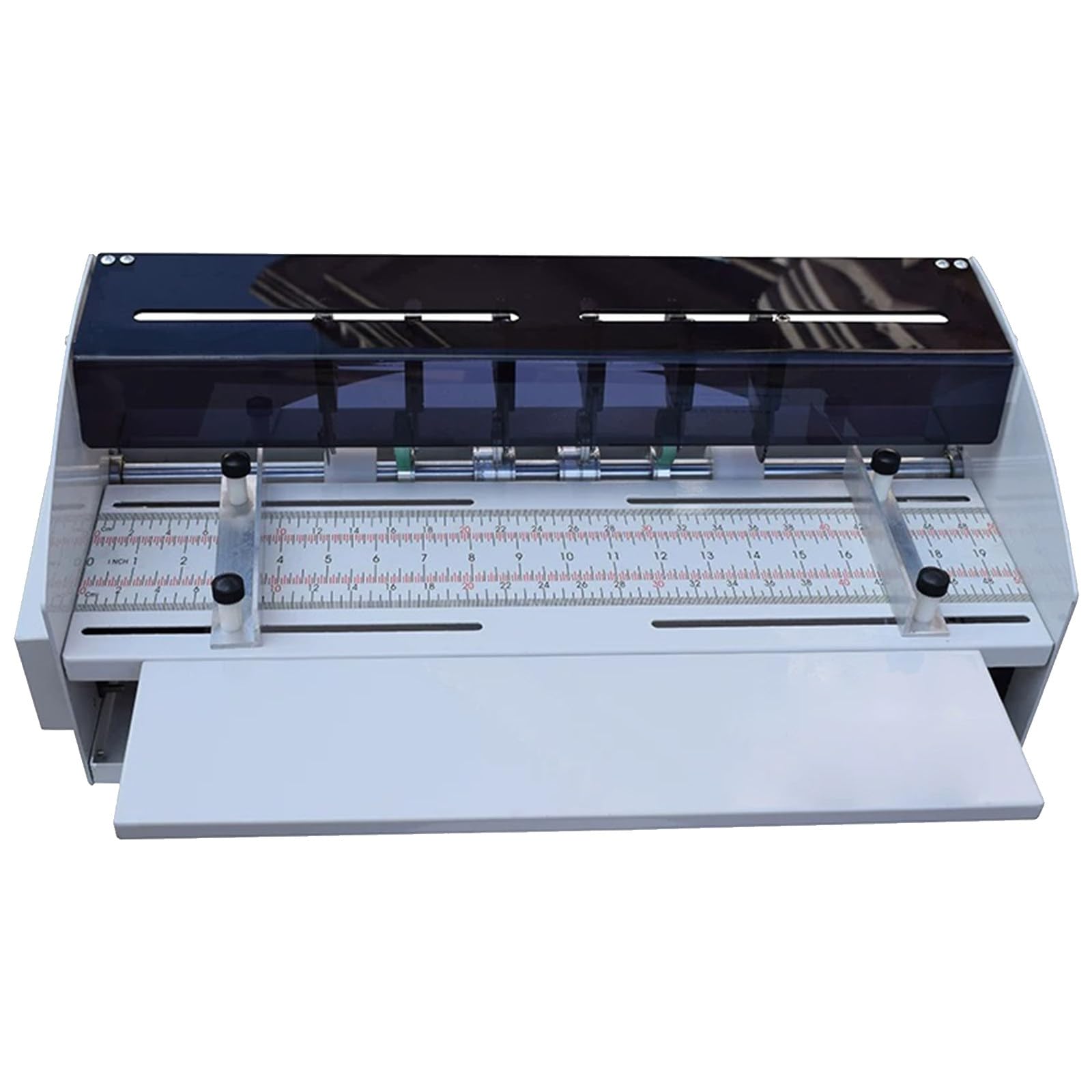 BITYCOW Electric Paper Creasing Scoring Machine, 3-in-1 Desktop Tool with Adjustable Blade, 470mm/18.5inch Width for Cards, Tickets, Envelopes