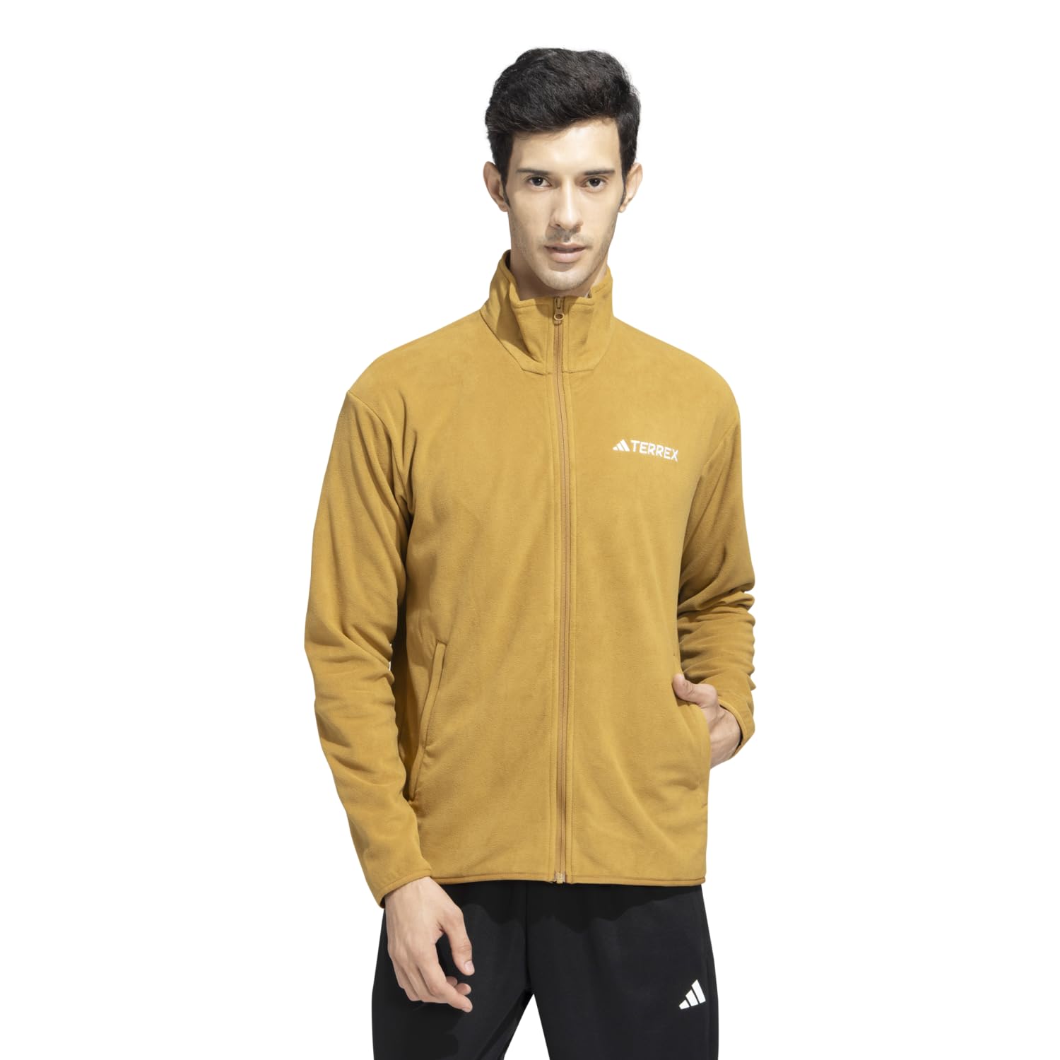 adidas Men Polar Fleece Jacket |Mt Ess Fz Fl|-image-3