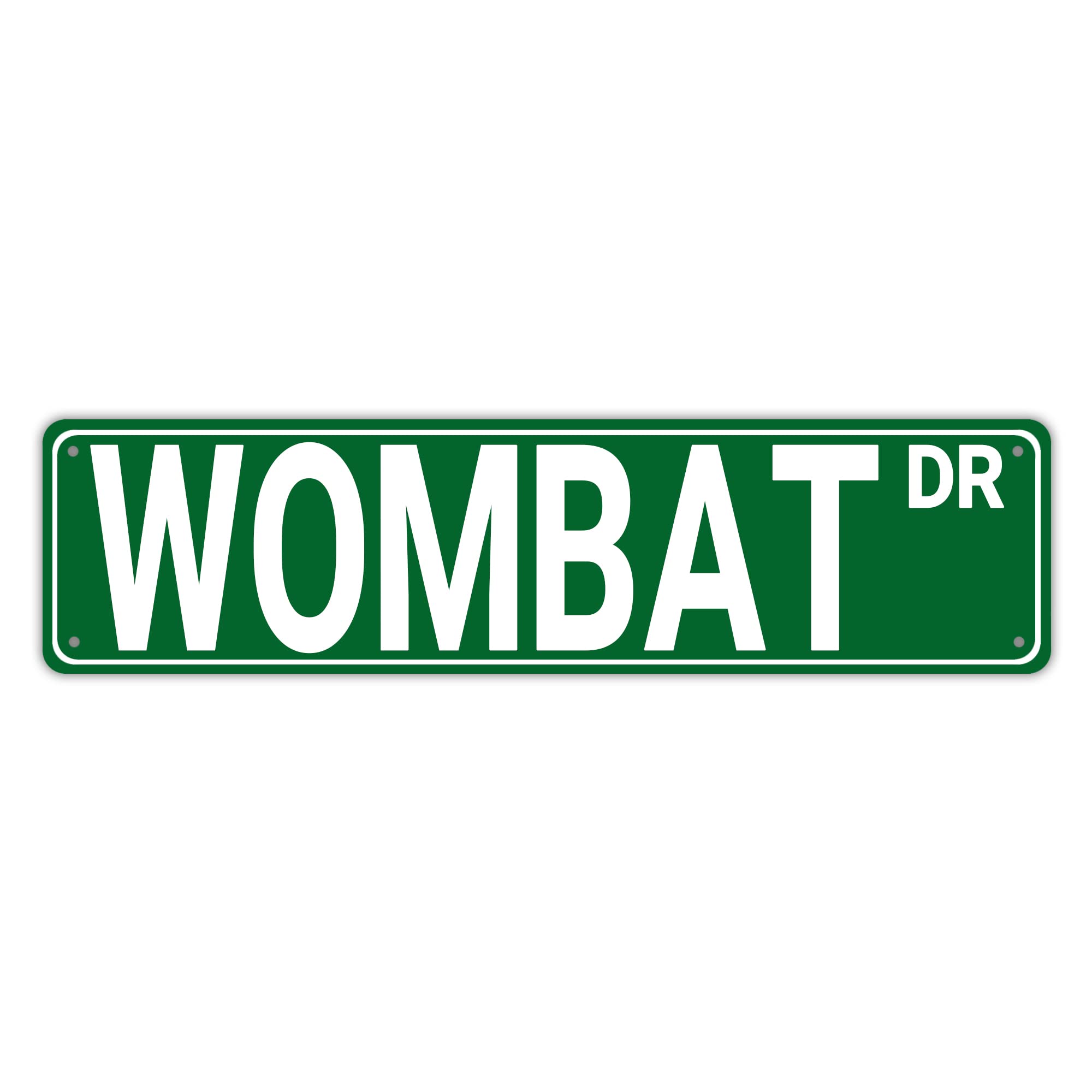 Wombat Dr Retro Tin Signs Plaque Aluminum Metal Sign Quotes Home Kitchen Garden Wall Funny Pub Club Porch Decoration 4x16 Inch