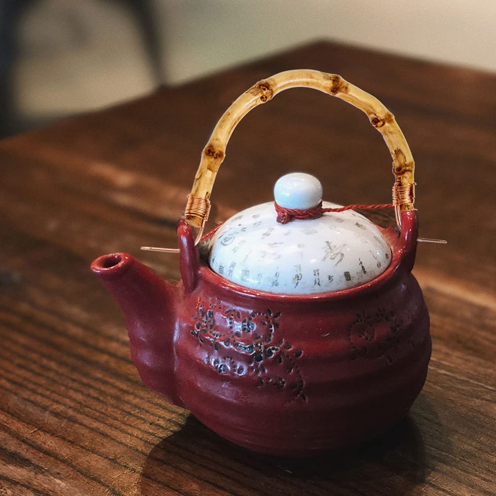 Amazon.co.jp: 4点 竹 急須 持ち手 U型 持ち手 取替え カン 布 急須