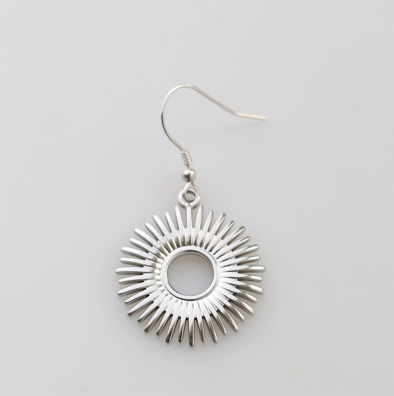 Sunburst Earrings for Women with 925 Sterling Silver Hooks,Hypoallergenic Sun Dangle Earring Boho Jewelry Gift - Image 2