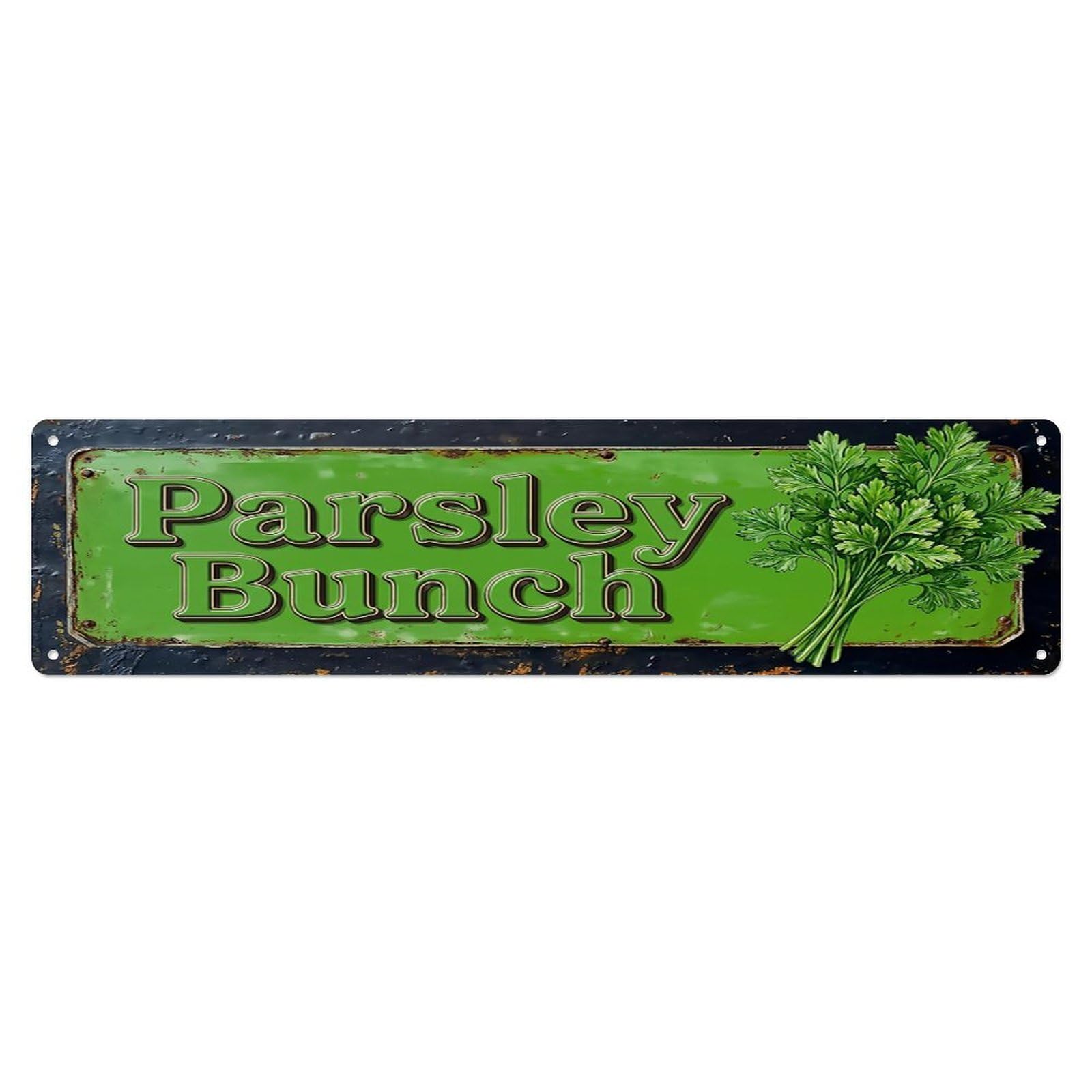 Vintage Parsley Bunch Curly Farmhouse Metal Tin Sign