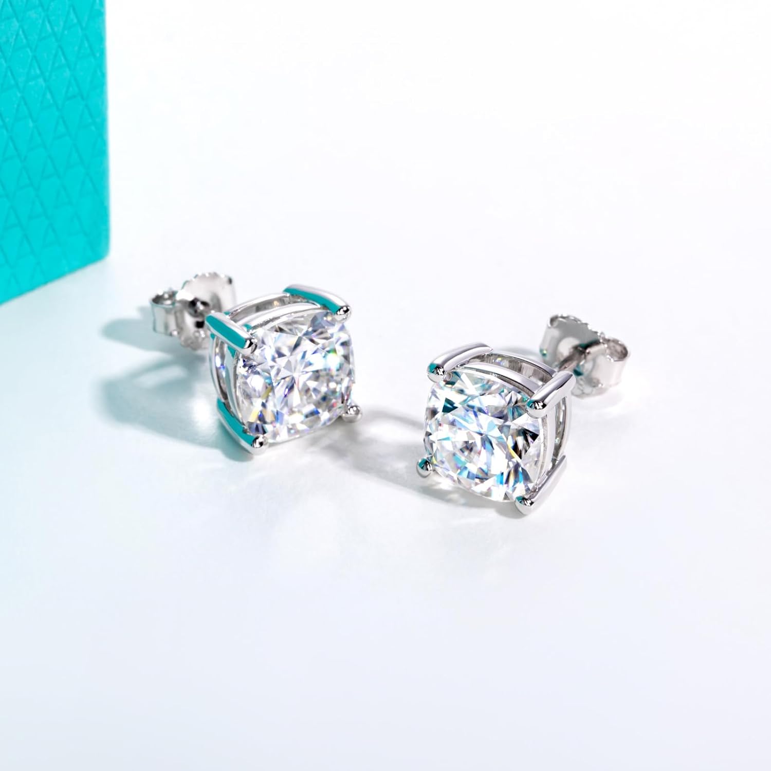 AnuClub 1cttw-6cttw Moissanite Stud Earrings D Color VVS1 926 Sterling Silver Timeless Sparkle Studs Daily Elegance Earrings for Women Wife Her with Certificate - Image 5