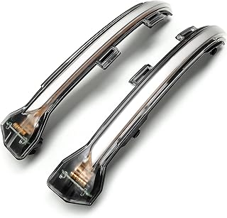LAPUIS Luces de Giro para para Golf 7 para Jetta MK7 VII MK7 GTI R Luz Intermitente Dinámica Espejo Lateral Intermitente Repetidores (Color : Blanco)