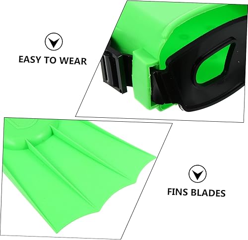 Miniatura 5 de Aletas de natación de goma para adultos, aletas cortas de natación, equipo de natación de viaje ligero, protección ergonómica para los pies, para