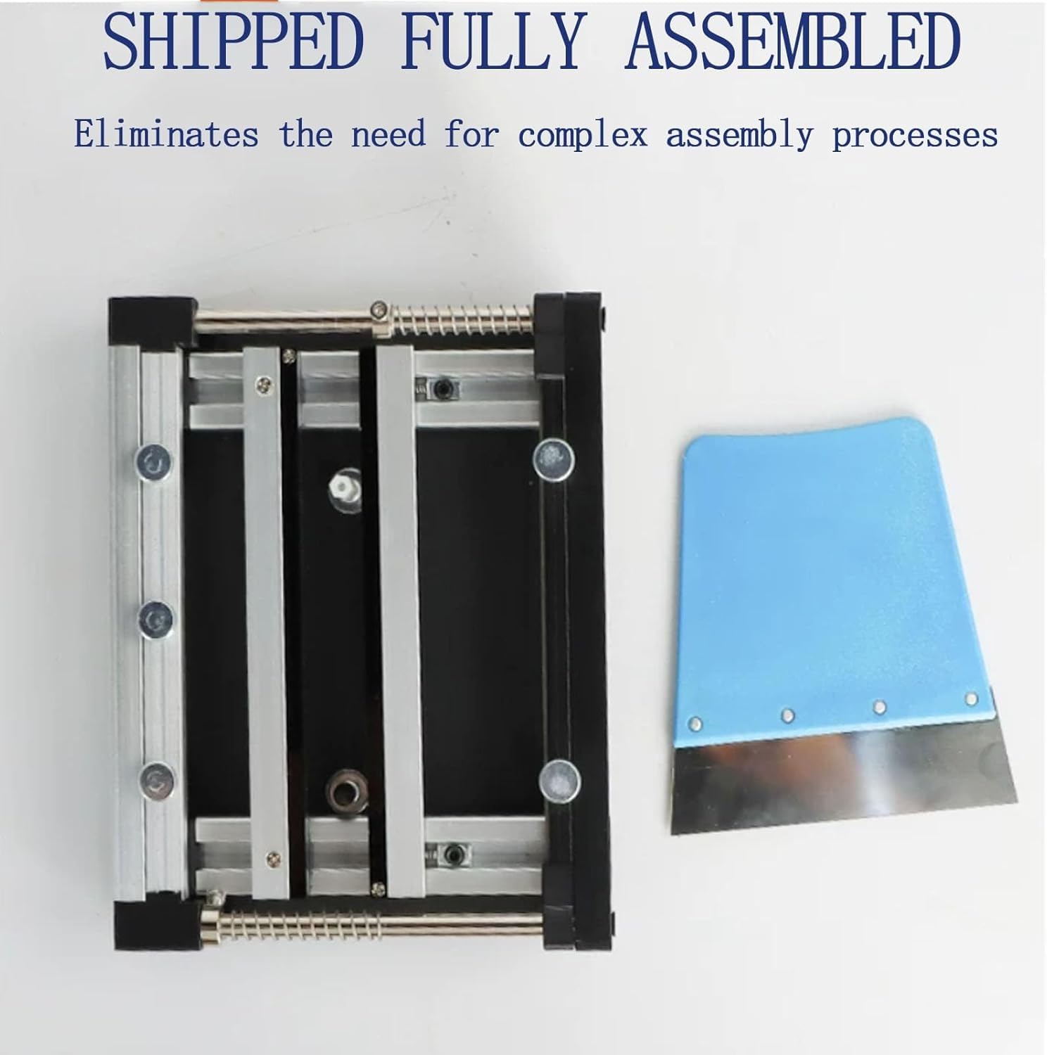 Mesa de impresión de pasta de soldadura malla acero SMT, impresora manual | Espesor ajustable de 0,8-2,0 mm, material de aleación de aluminio, posicionamiento preciso, for un ensamblaje preciso(20*20)