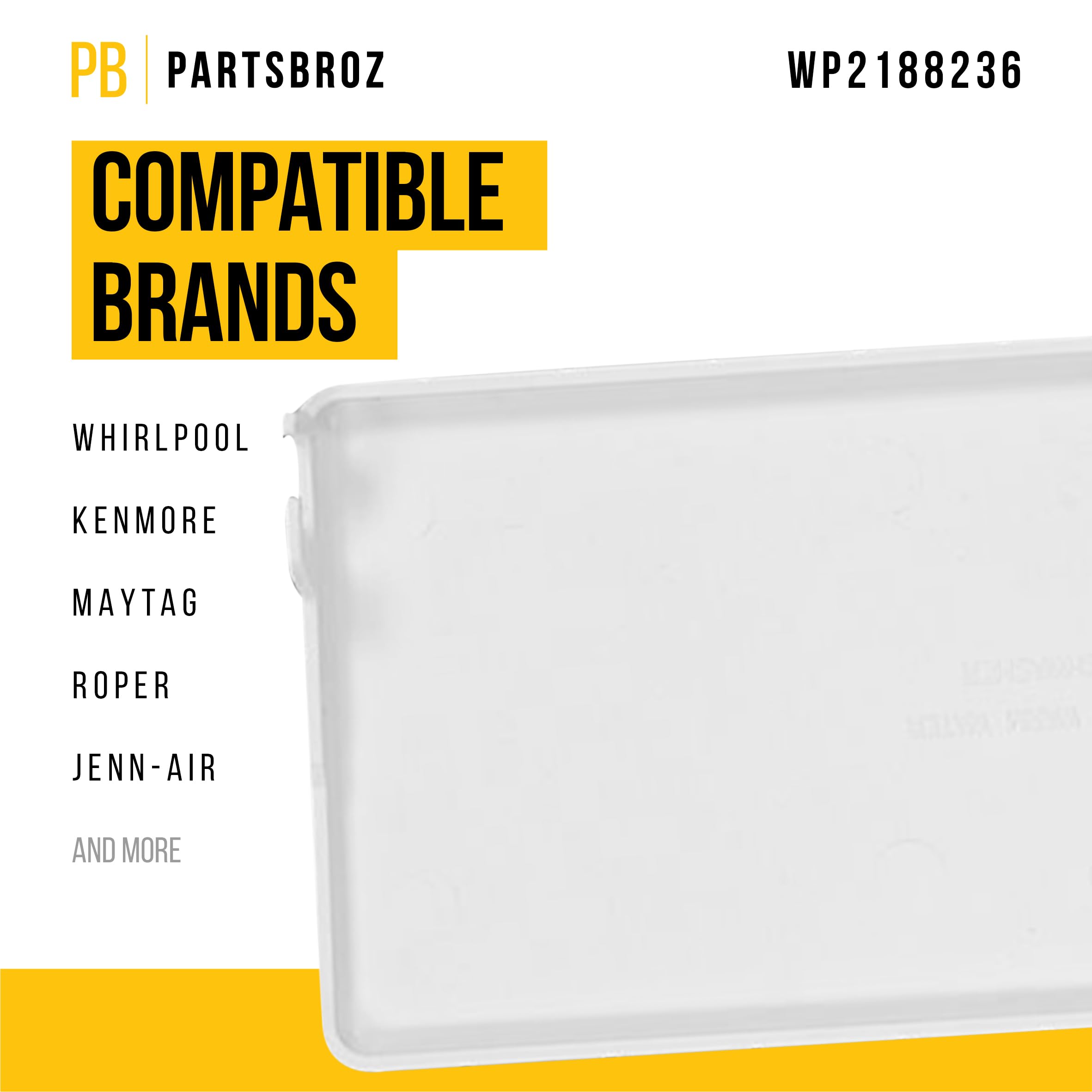 Amazon.com: PartsBroz WP2188236 Flip-Up Door Shelf - Compatible