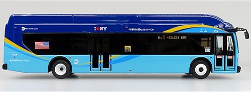 Miniatura 3 de Iconic Replicas New Flyer Industries Xcelsior XN40 Transit Bus MTA New York Select Bx6+Select Bus Edición Limitada a 504 Piezas en todo el Mundo