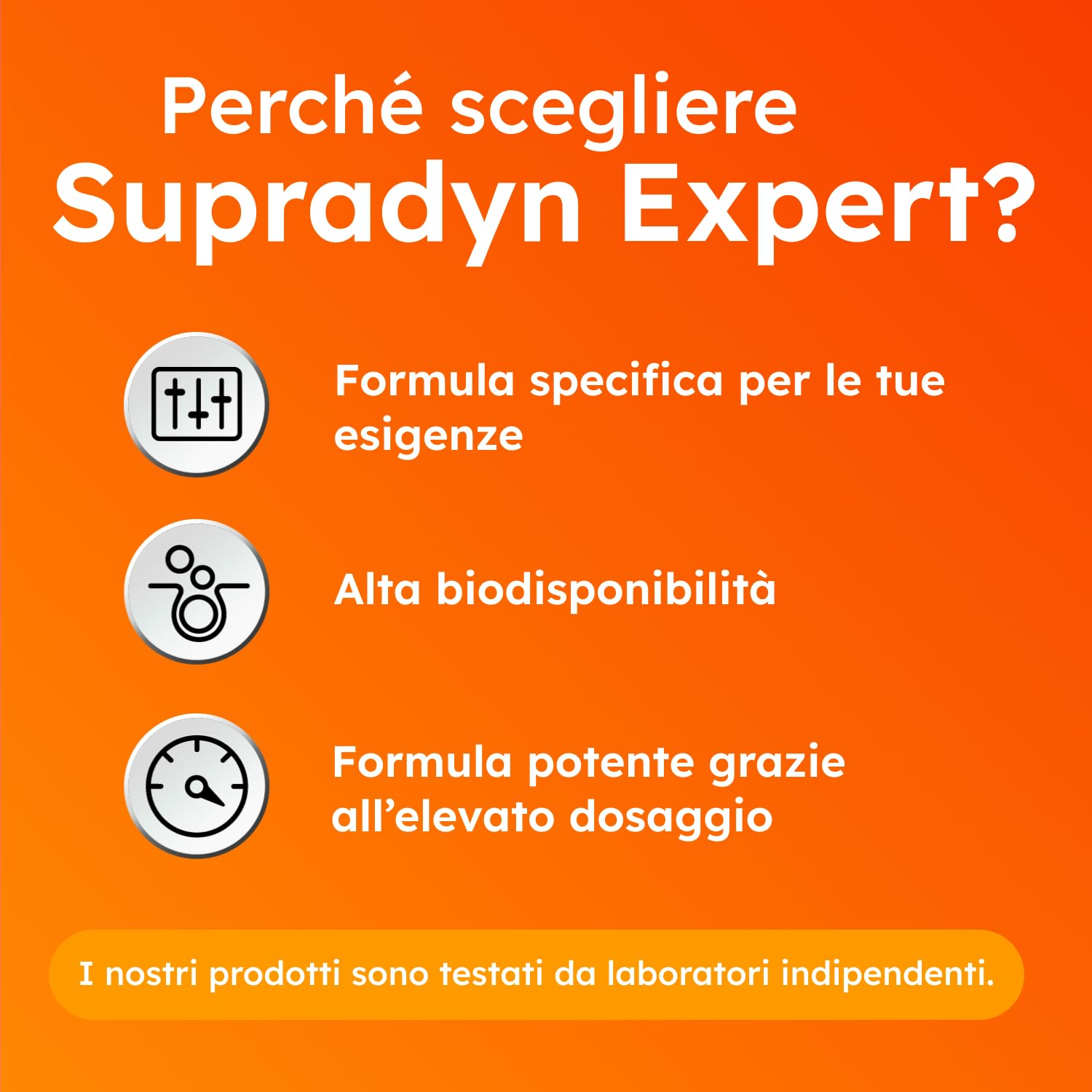 Supradyn Expert Vitamina D3 2000 UI (50 μg) - 365 compresse per 1 anno - Integratore di vitamina D ad alto dosaggio - Supporto per ossa, muscoli, denti e sistema immunitario - Vegetariano