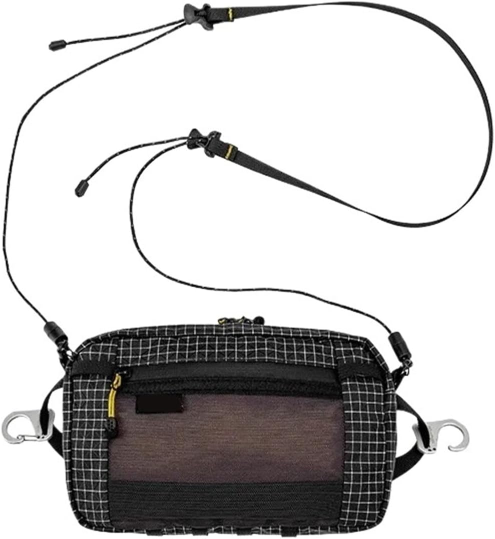 Lightweight Chest Bag – Multi-Function Portable Bag For Outdoor Sports, Camping & Climbing(Black-A)