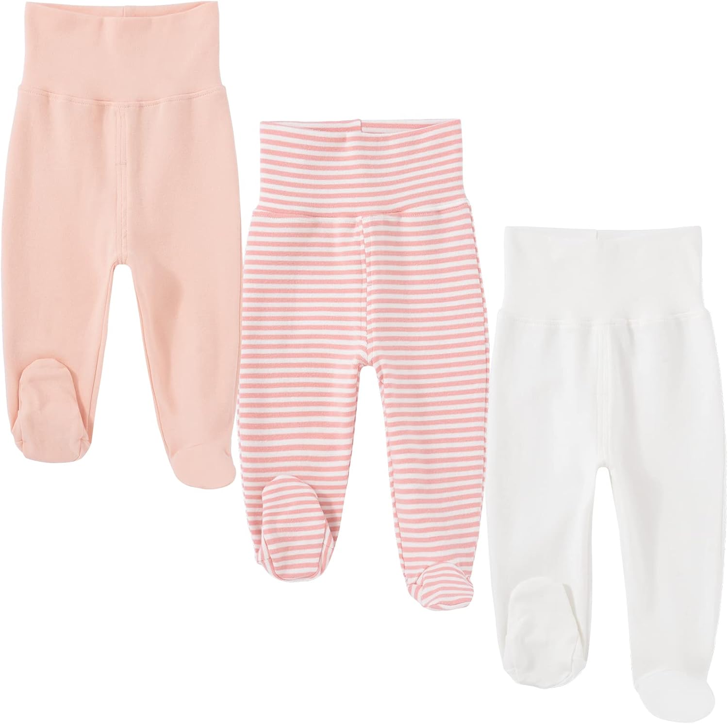 Baby Footed Pants Cotton Newborn Leggings 0-12 Months