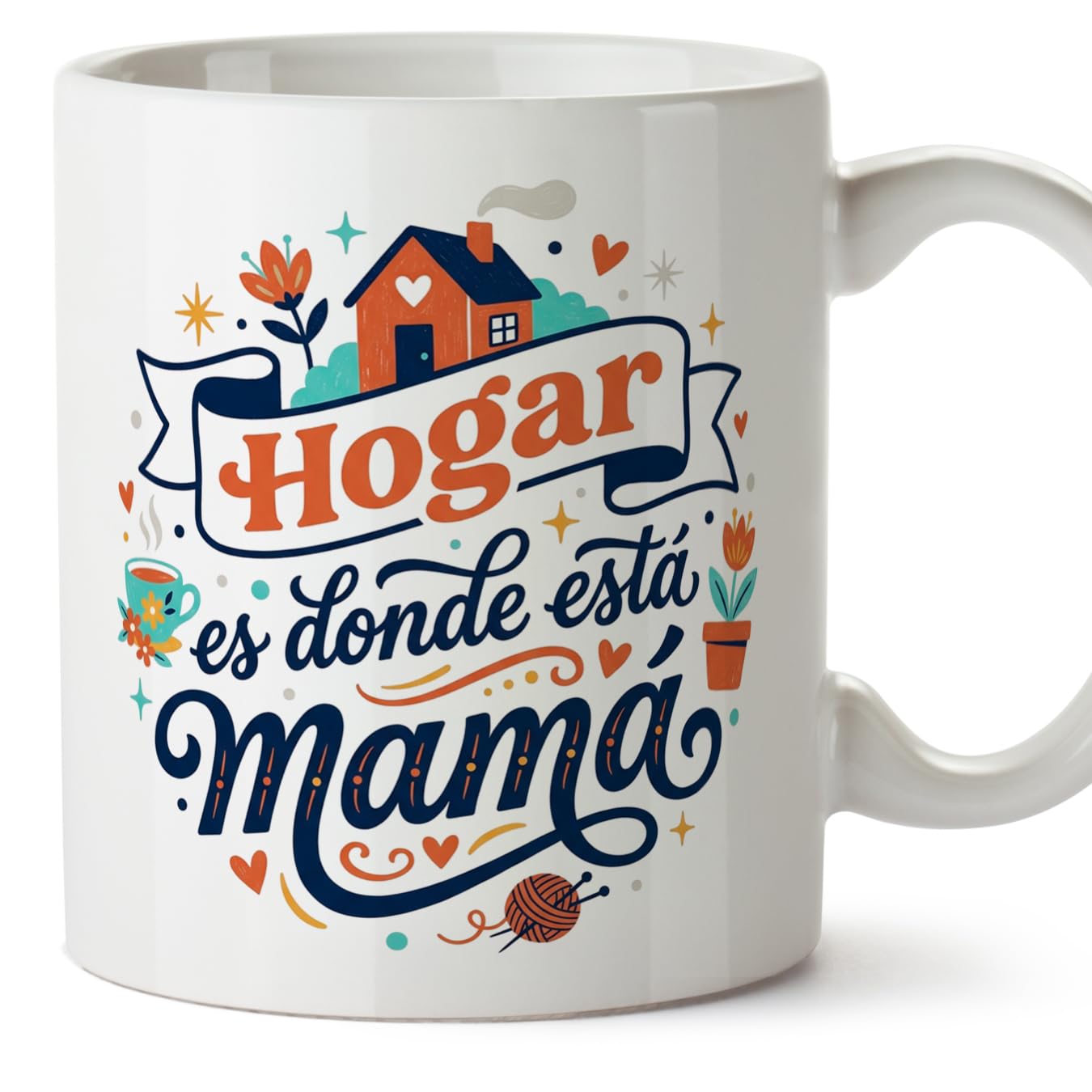 MUGFFINS Taza mamá con frase Para el mundo eres una madre pero para la familia eres el mundo en Español | regalo madre | 330 Ml 11 oz | Idea original para regalar | progenitores v1 — view 78