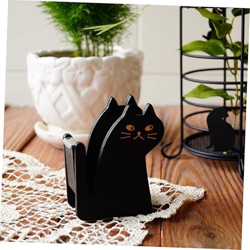 Miniatura 7 de Ciieeo 2 unids Cat Tape Holder Cinta de embalaje Rodillo de cinta de gato Cortador de cinta de rodillo Cinta de sellado de clima Lindo dispensador