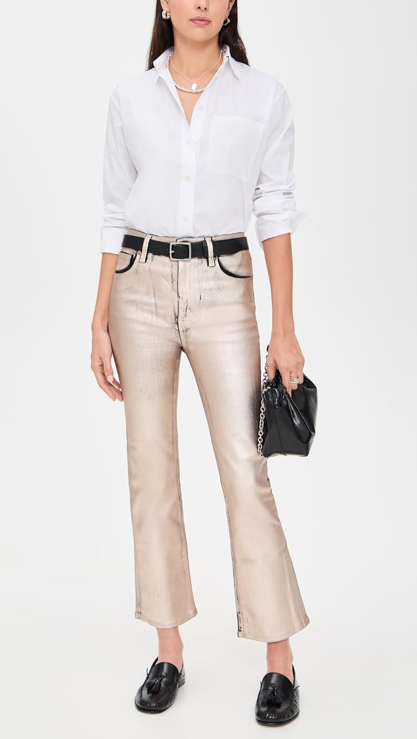 FRAME Women's The Reboot Crop Jeans - Image 5