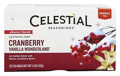 Miniatura 1 de Celestial Seasonings Té, arándano vainilla Wonderland, 20 unidades