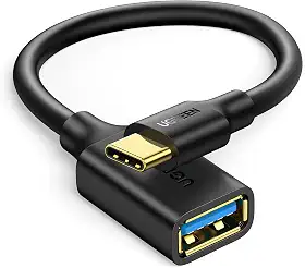 UGREEN Adaptador USB C para USB 3.1, adaptador USB C macho para USB fêmea, adaptador tipo C Cabo OTG compatível com MacBook Pro 2022, MacBook Air/Mini, iPad Mini/Pro 2022, Samsung Galaxy S22 G