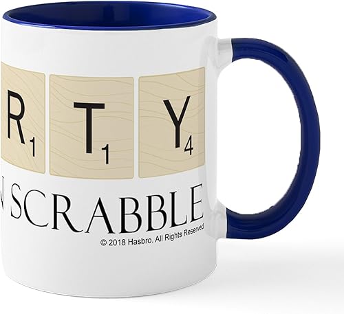 Miniatura 27 de CafePress Scrabble Champion - Taza de café de cerámica (11.0 fl oz) 2-Blanco/Negro Interior - Scrabble Champion,Blanco - Logo,Blanco - Logo