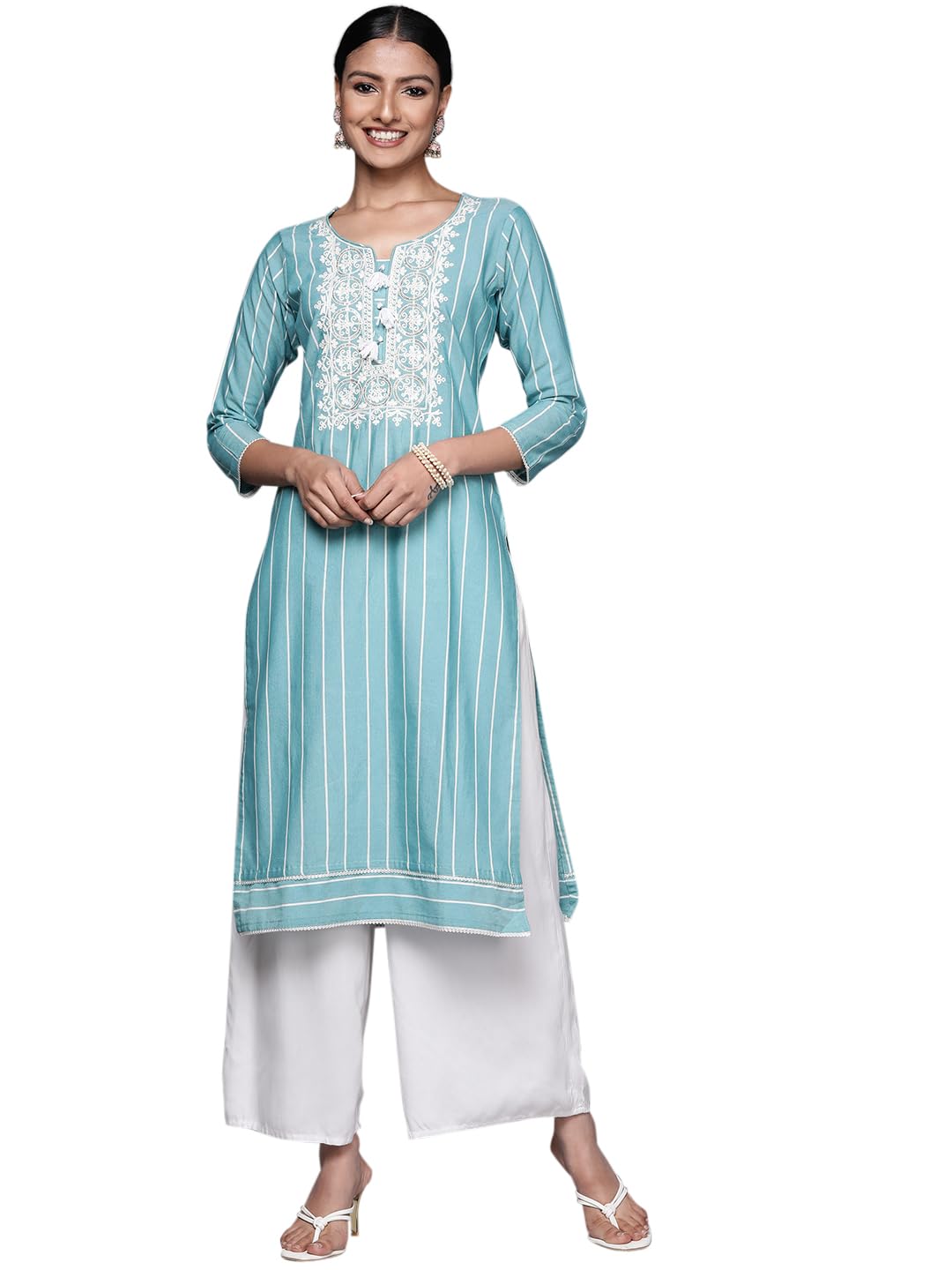 libas Womens Embroidered Cotton Straight Kurta for Women-picture-48