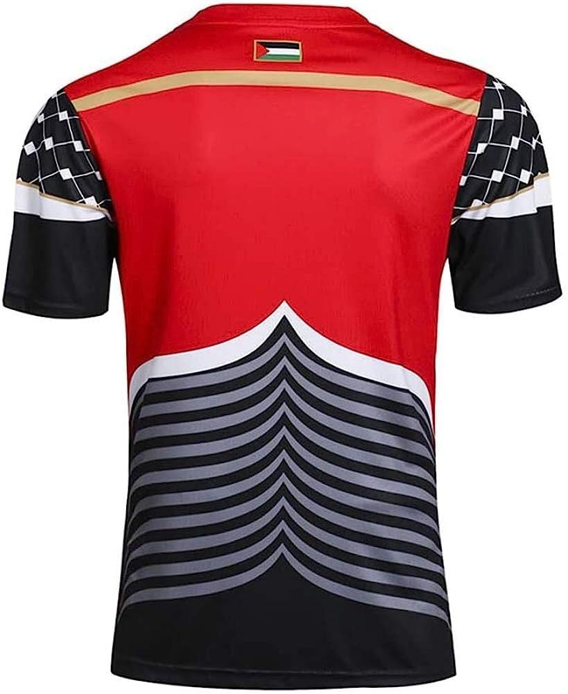 SPABOY Maillot de rugby Palestine 2019 pour homme, polo Palestine, t-shirt d'entraînement, haut de sport, meilleur cadeau d'anniversaire