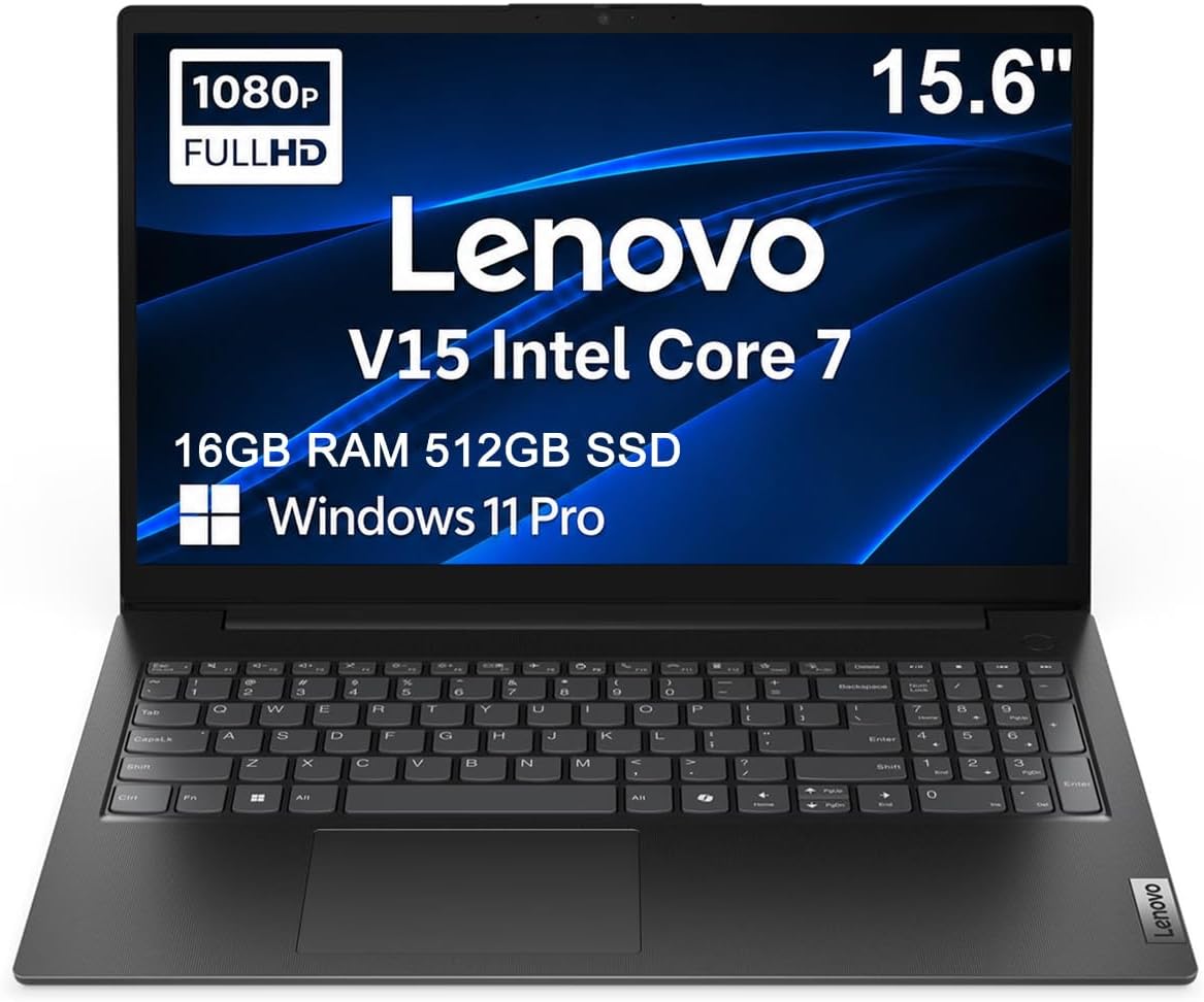 Lenovo V15 Gen 5 Business Laptop, Intel Core 7-240H, 16GB DDR5, 512GB SSD