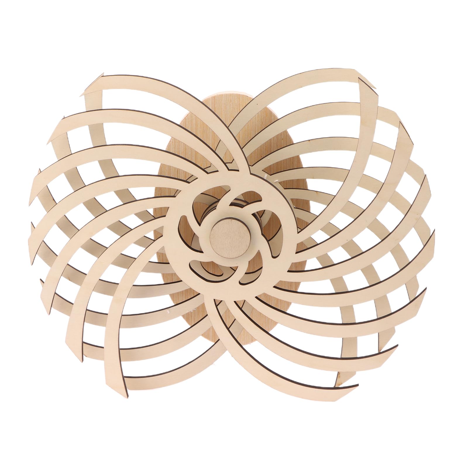 miihello Wind Up To Power Peaceful 'Ripple' Motion, Moving Kinetic Wall Art, Calming Wall Décor Hand Crafted Wood For Living Room, Office, Bedroom