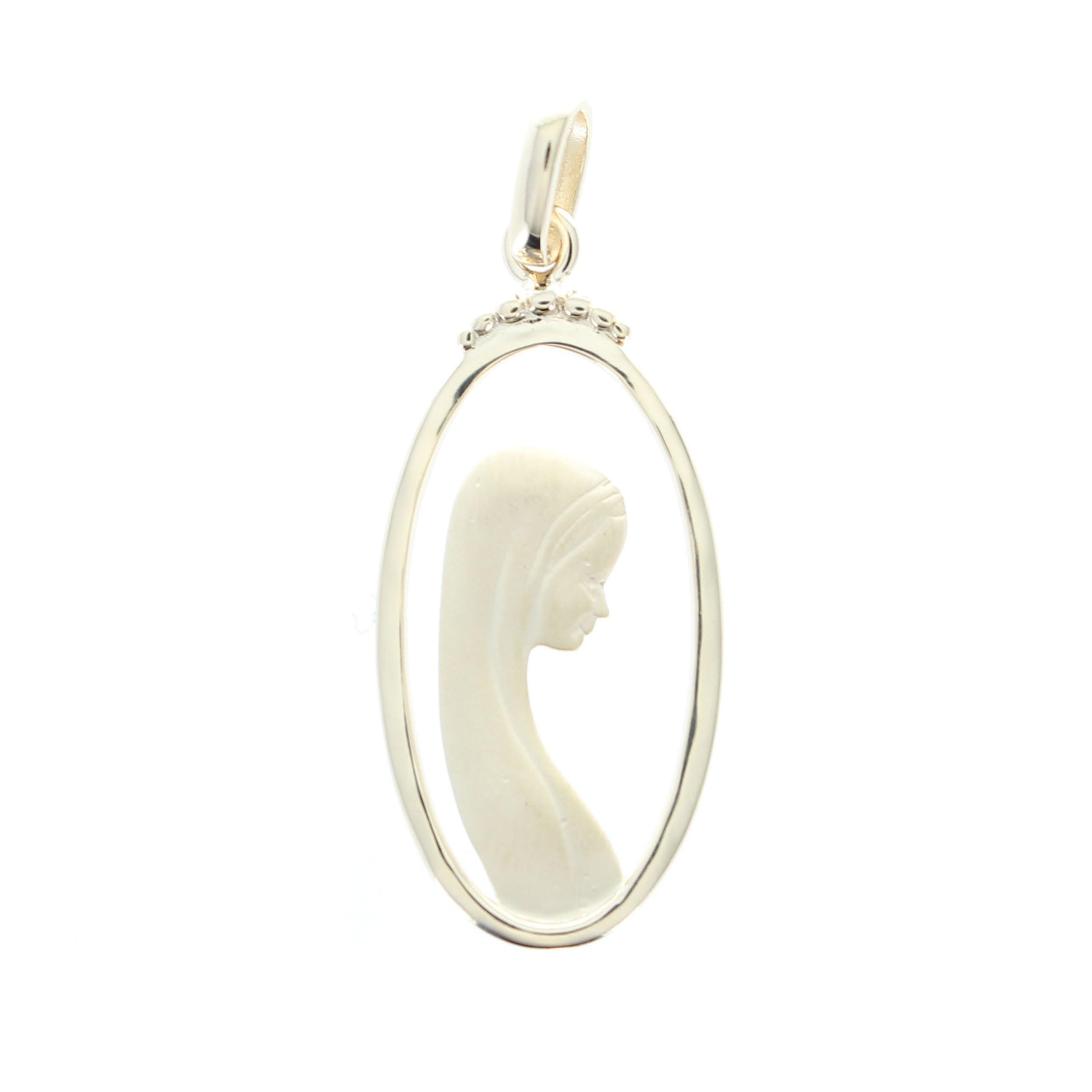 Médaille de la Vierge en plaqué or - Médaille et croix Plaqué Or - Culte Chrétien en Plaqué Or