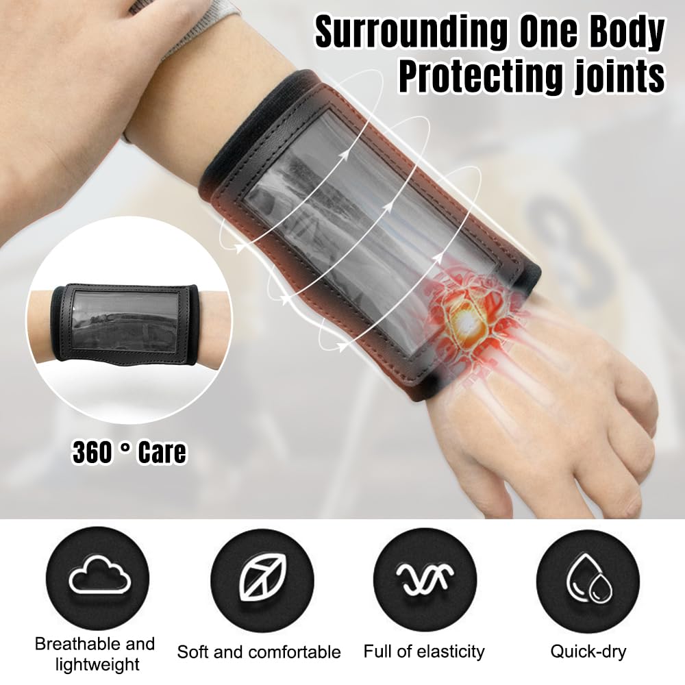 Wristband Playbook, Sports Wristband Playbook Football Play Braccialetti Giovani Quarterback Gear Professionale Allenatore da Polso Giocare a Polsini da Polso (Nero)