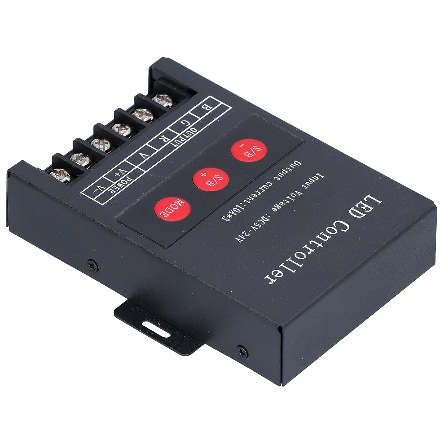 Hilitand 5V‑12V‑24V RGB LED Controller, PWM Digital LED Controller for Colorful Strip Light Project with Remote Control
