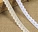 10 Yards 1/2 Inch Wide Cotton Lace Trim DIY Craft Delicate Ribbon Scallop Edge for Scrapbooking Gift Package Crocheted Lace Trim Craft Ribbon White