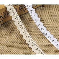 AHANDMAKER Baumwollspitzenband 10 Yards - Grünes Häkelband Für DIY