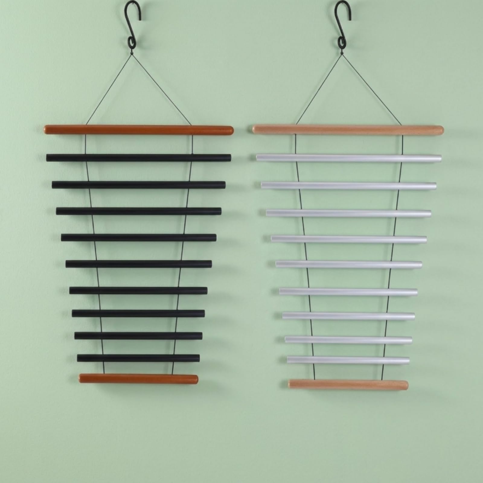 de Percusión Infantil Tubular Xilófono Colgante Diseñado para Golpeo Suave y Resonante Adecuado para Relajación Hogares Rincones de Juego, Negro, Étnico