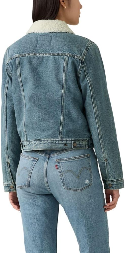 Levi's Women's Original Sherpa Trucker Jackets (Standard and Plus) - Image 2