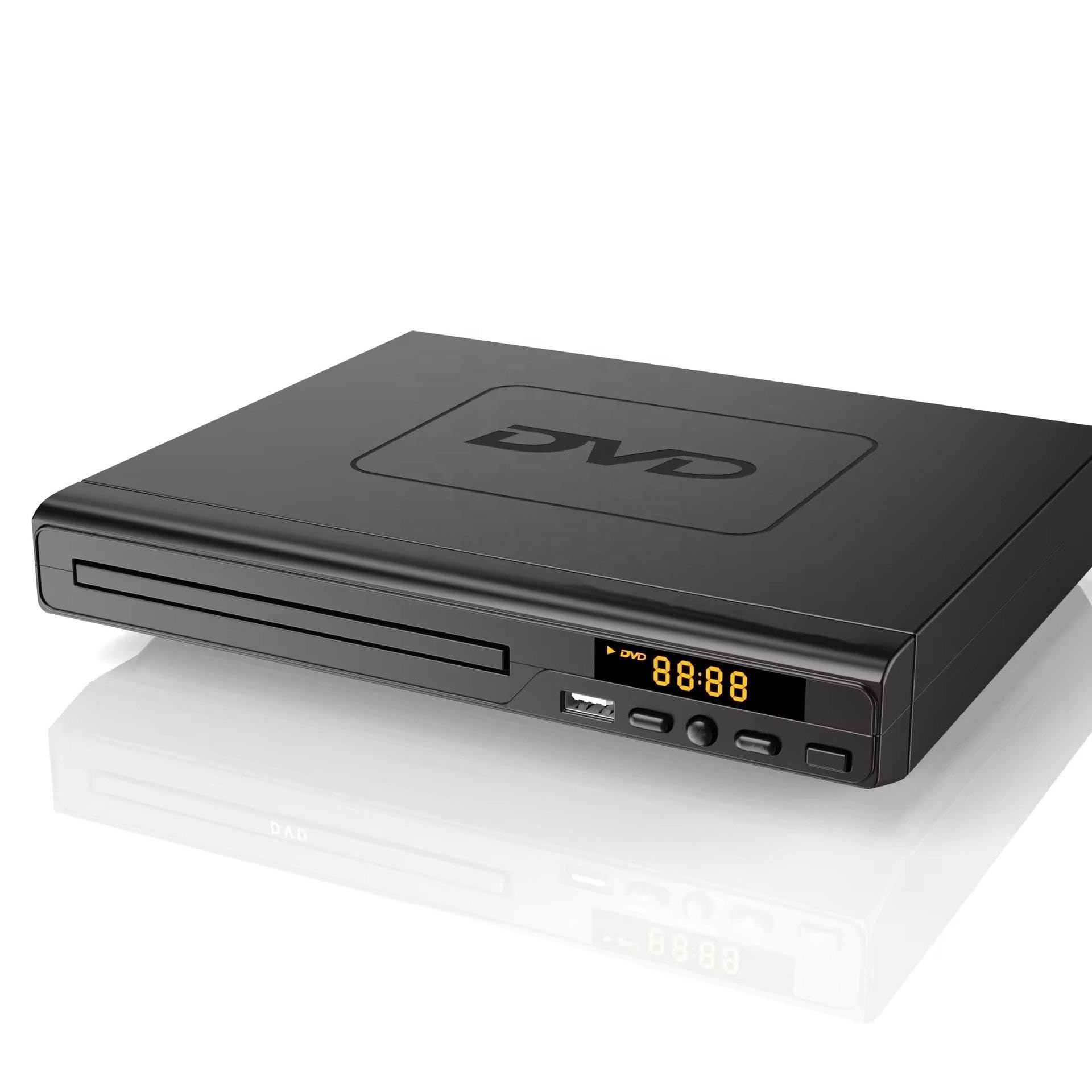 Reproductor de DVD KCR de 225 mm para TV, Aprendizaje en el hogar y Uso de Entretenimiento, Salida HDMI/AV, Entrada USB, con Control Remoto