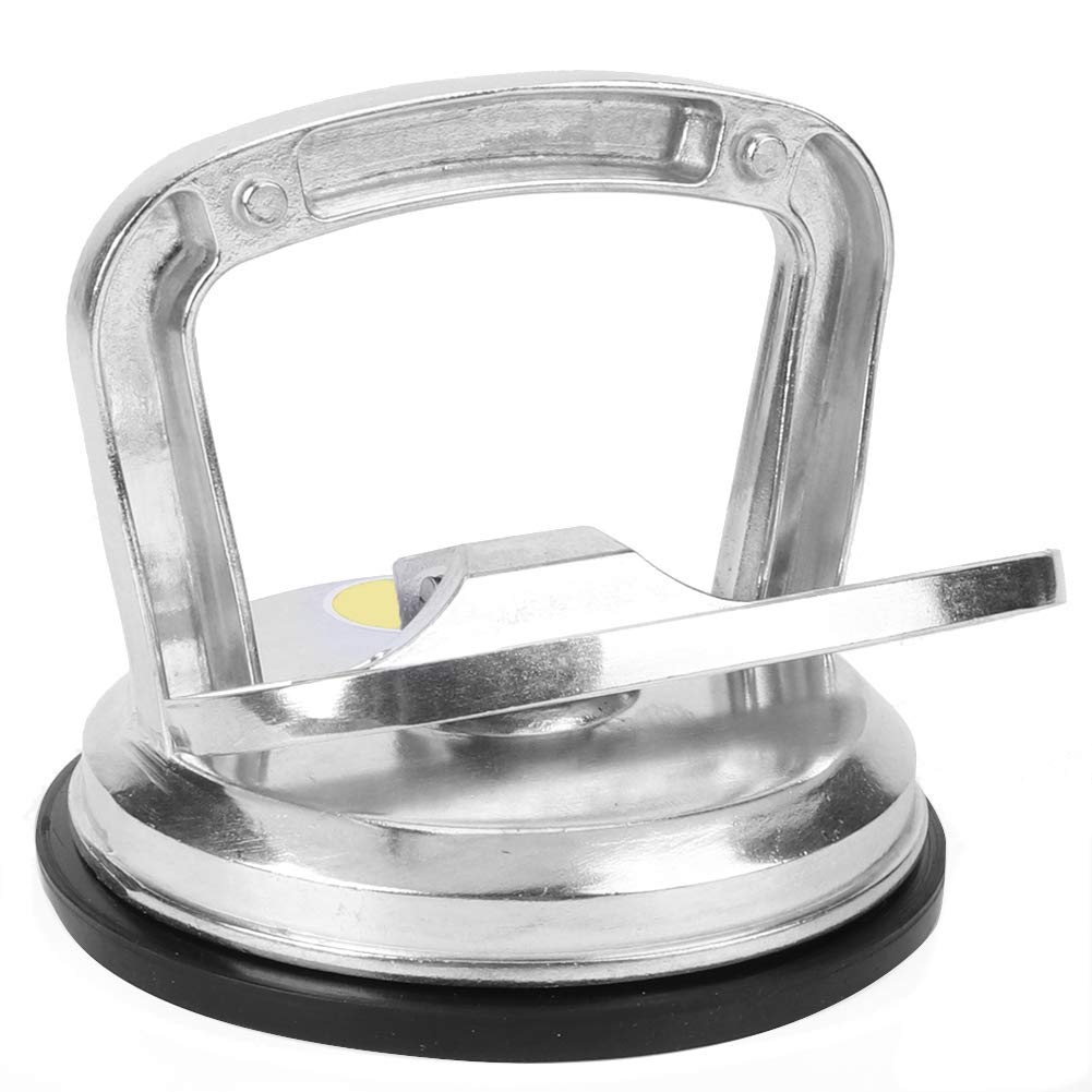 Glass Lifter: Heavy Duty Aluminum Alloy Suction Cup for 110lbs Load Capacity. Ideal for Glass, Floors and Ceramic Tiles. Use for Construction and Moving.