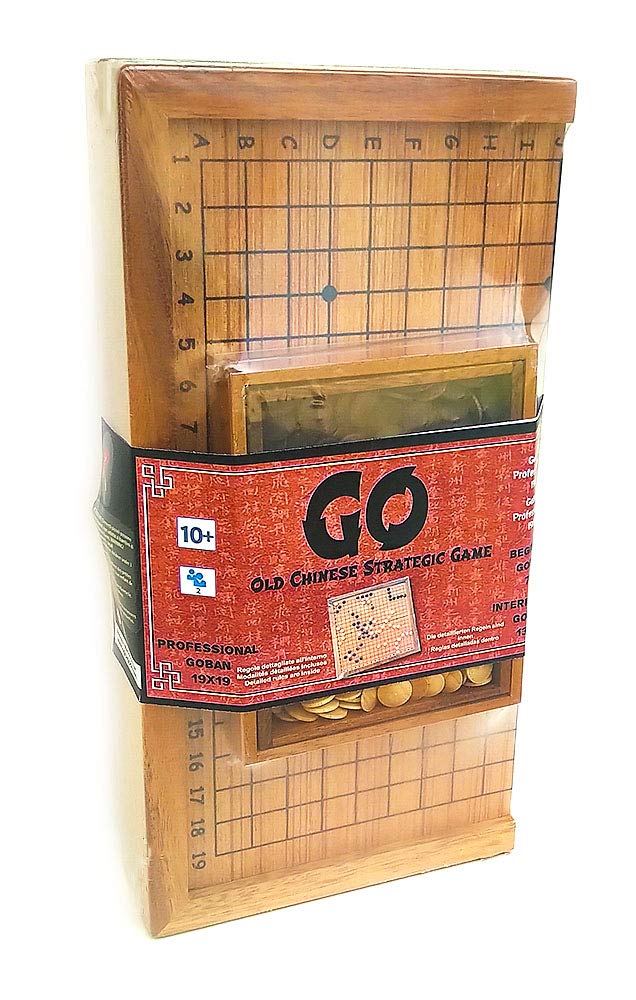 Logica Puzzles Art. Go - Drewniana gra Planszowa - Gra Strategiczna - Składana Pokrywa