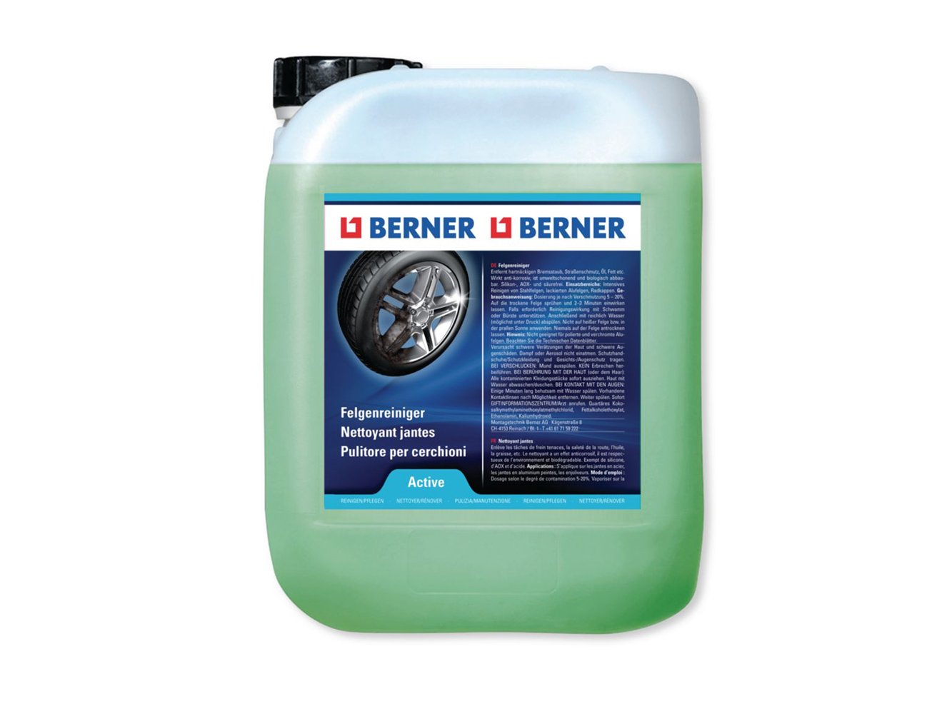 Berner - Limpiador de llanta Active recipiente de 5 litros