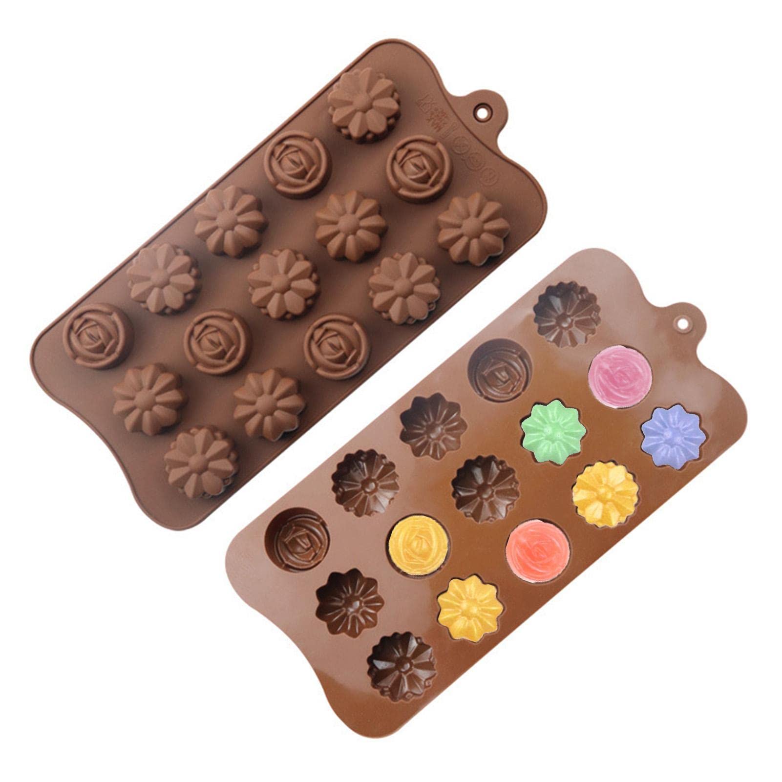 チョコレートモールド フラワーカッター シリコンモールド まとめて Amazon.co.jp: チョコレート型 シリコンモールド 花型 チョコモールド
