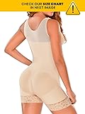 M&D Fajas Colombianas Post Surgery Tummy Tuck Compression Garment for Women Colombian Shapewear Beige S