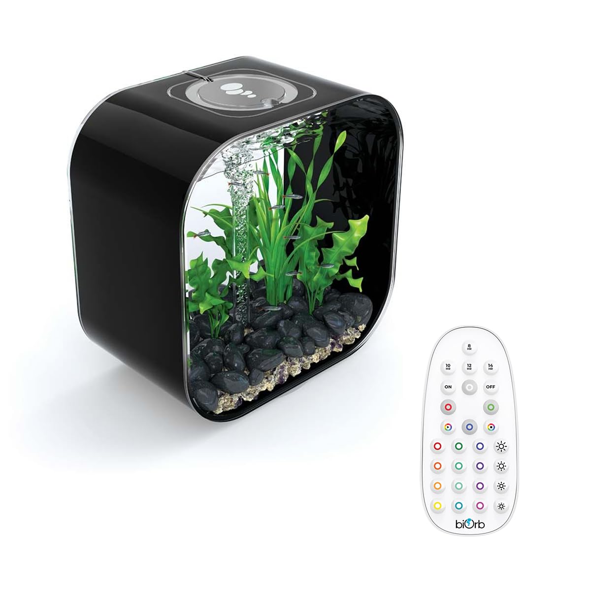 biOrb LIFE 30L Black Aquarium Fish Tank with Multi Colour LED