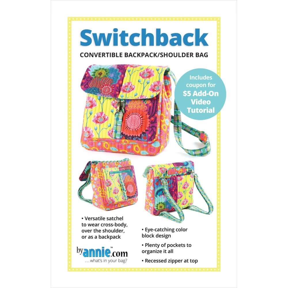 Patrons Switchback Annie multicolores en taille unique et style unisexe pour tous vos projets