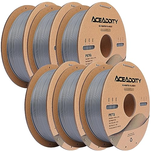 Aceaddity PETG Filament 1.75mm, 3D Printer Filament, Dimensional Accuracy +/- 0.02mm, 1kg(2.2lbs)...