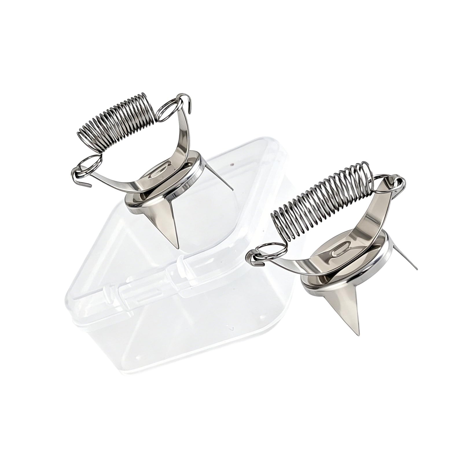 Xinsheinelry Pottery Dipping Thumb Clip Stainless Steel Ceramic Glazing Tool Ergonomic Glazing Thumb Tongs for Ceramic Craft Handicraftsman Tool
