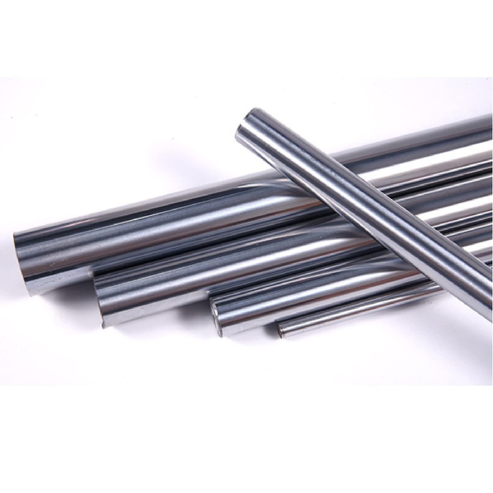 45# Stahl verchromte Stange, lineare optische Achse, flexible Welle, Kolbenstange, Führungsstange, polierte Stangenwelle, Durchmesser 16/17/18/20 mm, Länge 50 cm, 2 Stk.,16mm