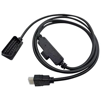 VANTIYAUS OBDII to HDMI Monitor Cable Plug, Black | Diagnostic Interface Connector Fit for Edge CS2 CTS2 CTS3 Replace H00008000