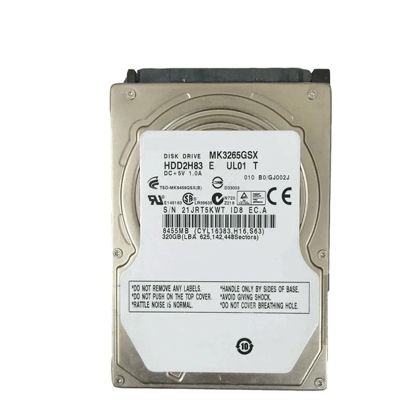 320 GB 2,5-calowy notebook SATA2 wewnętrzny dysk twardy 320G HDD 160 MB/s 2/8 mb 5400-7200 obr./min wewnętrzny dysk twardy